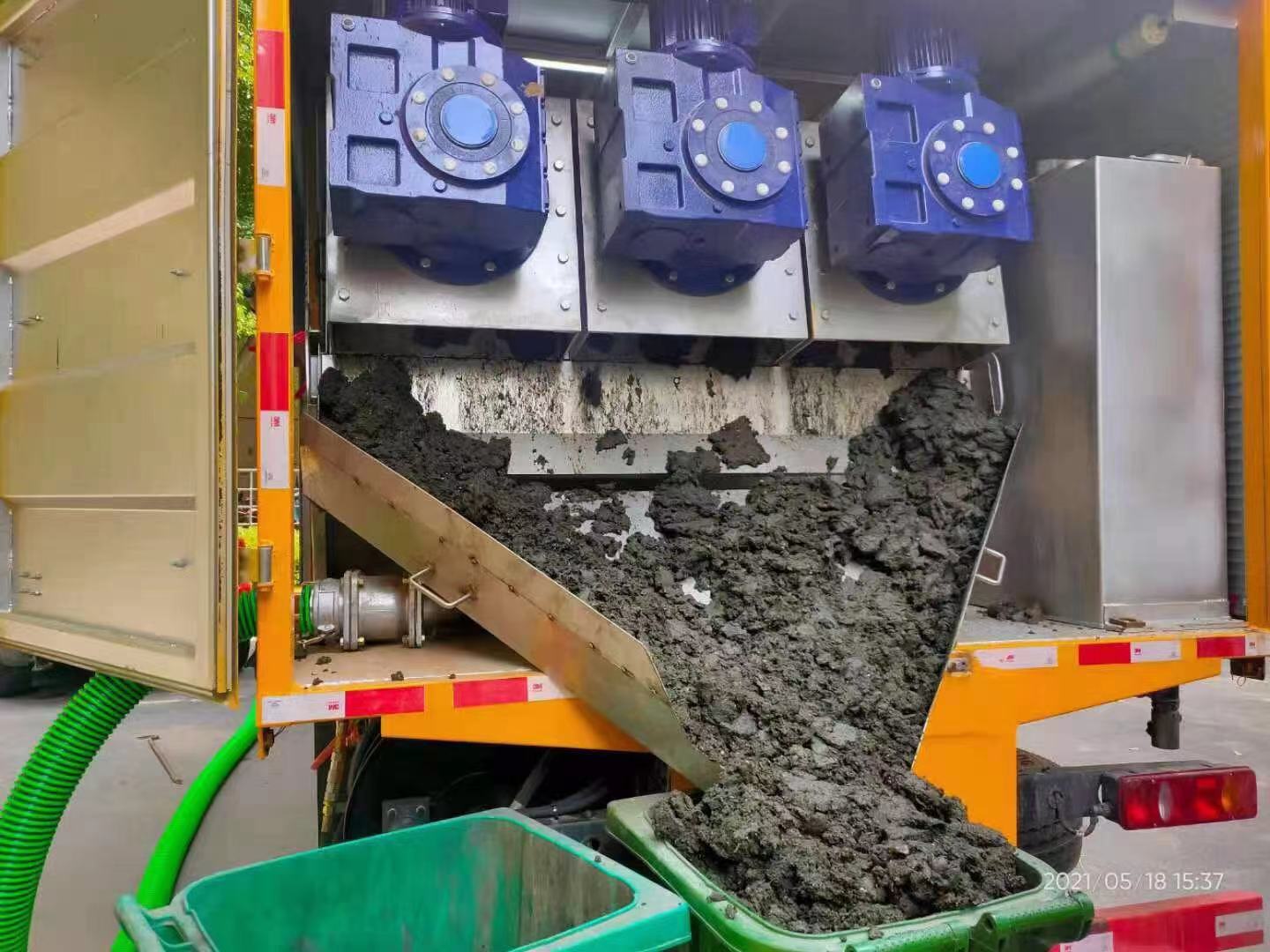 火炬开发区街道化粪池清掏城市维护站-泥浆净化干湿分离处理